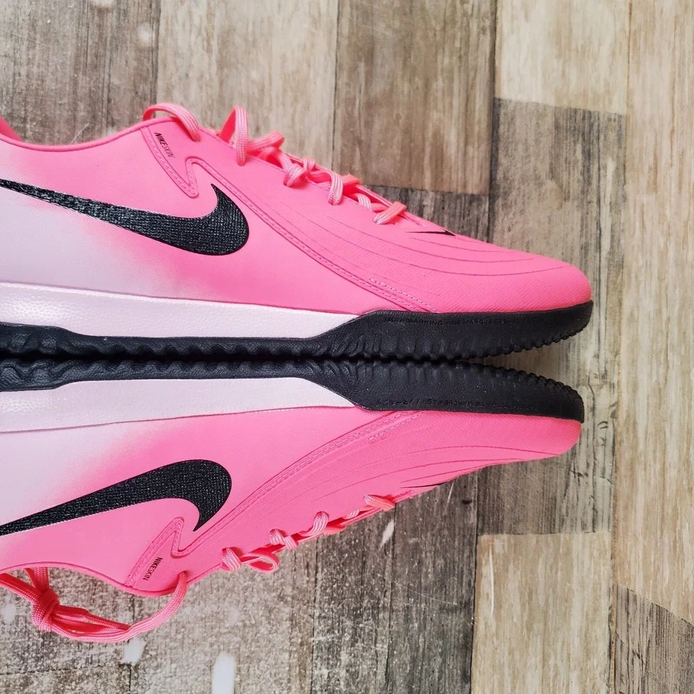 Nike Phantom GX II Academy IC Mens Shoes Sz 11.5 Pink Bright Black Soccer Cleats